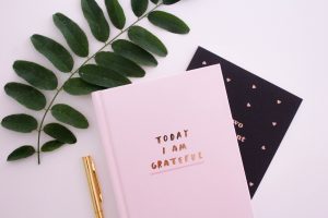 Keeping a journal to remind us of what we are grateful for is an excellent way to practise gratitude