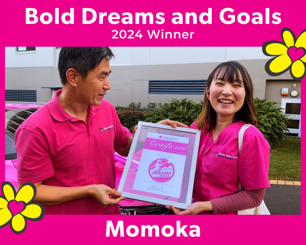 Momoka Caregiver Bold Dreams and Goals