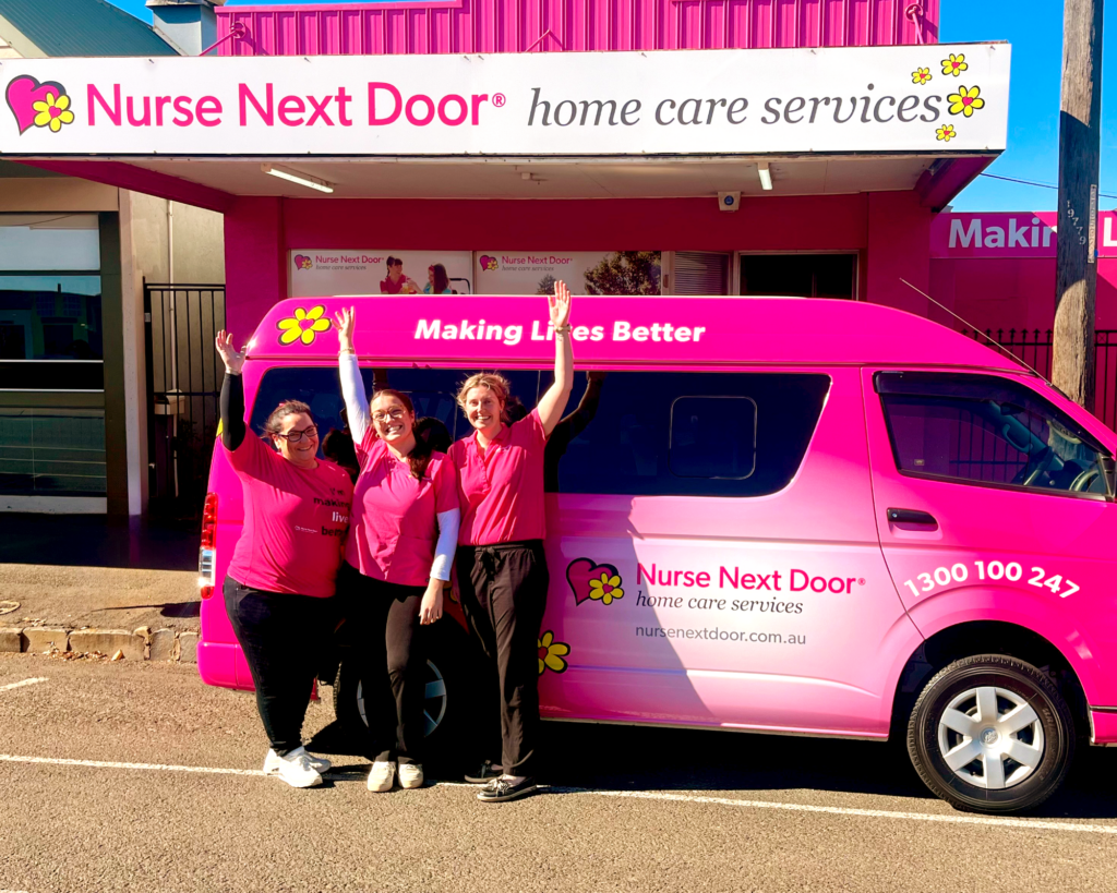 Nurse Next Door Care Team in Toowoomba with Accessible Van